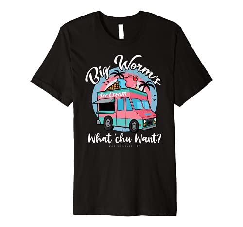 Big Worm's Ice Cream What Chu Want? Hello Summer Sea & Beach Premium T-Shirt