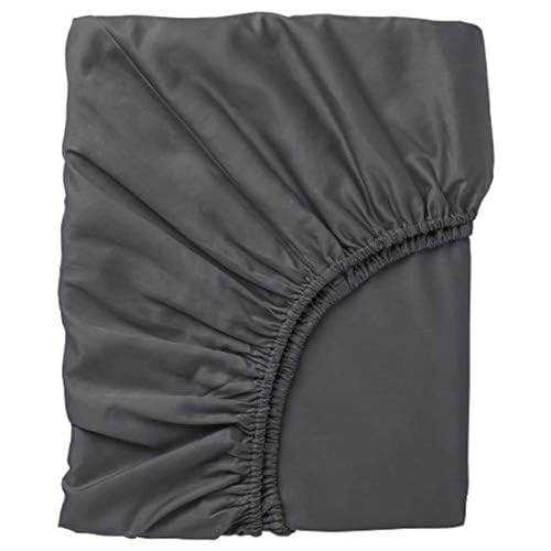Ikea Nattjasmin Fitted Sheet Dark Gray Queen 004.426.92