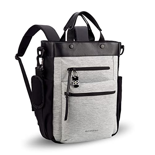 Sherpani Soleil, Anti Theft Convertible Backpack, Laptop Backpack, Travel Backpack, Tote Bag, Crossbody Bag, Backpack Purse for Women, Fits 15 Inch Laptop (Sterling)