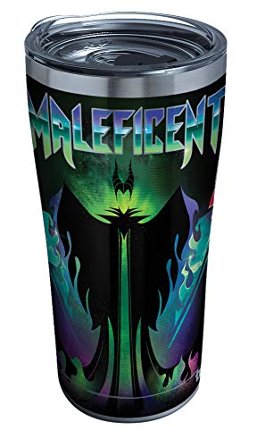 Tervis Stainless Steel Triple Walled Disney Villains Insulated Tumbler Cup Keeps Drinks Cold & Hot, 20oz, Maleficent, 1 Count (Pack of 1)