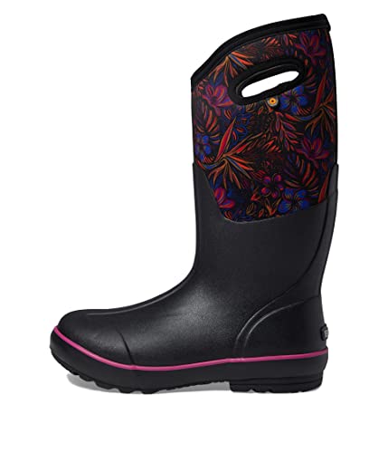 BOGS Women's Classic II-Paradise Snow Boot, Black Multi, 8