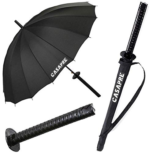 zooro Samurai Umbrella Windproof Semi-automatic Ninja Samurai Umbrella,The Best creative gift (8 Bone)