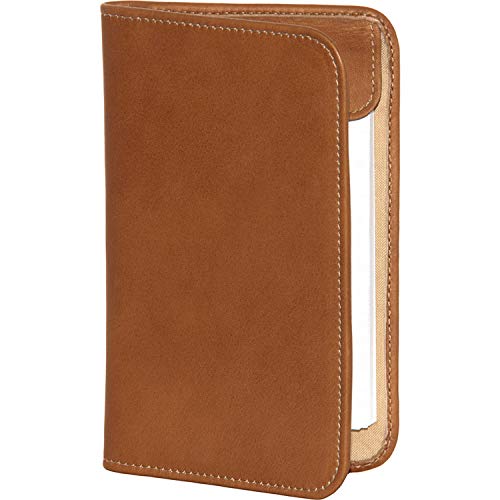 Piel Leather Mini Notepad Holder, Black, One Size