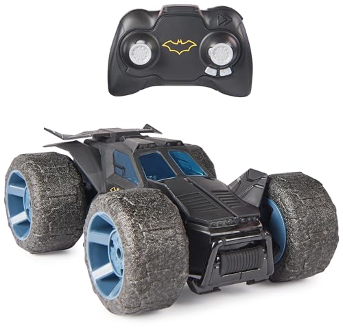 DC Comics, Batman Stunt Force Batmobile, Indoor Remote Control Car, Turbo Boost & Crazy Stunts, Collectible Super Hero Kids Toys for Boys and Girls 4+