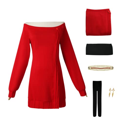 COLSA Yor Forger Cosplay Costume Anime Yuri Briar Uniform Halloween Outfits With Hat (M, yor2)