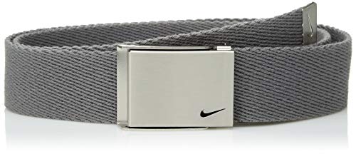 Nike Boys' Big Single Web Belt, Light Charcoal, One Size