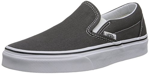 Vans Adult Classic Slip-On Core Classics, Charcoal , Men's 9