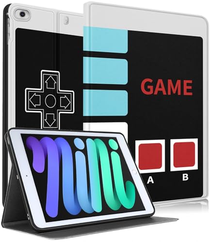 Uppuppy for Apple iPad Mini 5/4/3/2/1 Case, for iPad Mini 5th/4th/3rd/2nd/1st Generation Case Kids Cute Boys Folio Women Cool Cartoon Game Teens Men Pretty Design Cover for iPad Mini 7.9 Inch Case