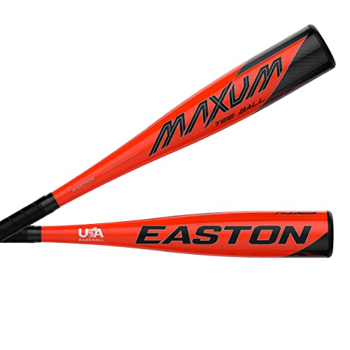 Easton Maxum Youth T-Ball Baseball Bat USA Drop -11 2 5/8 Barrel, Black Orange, 24-13