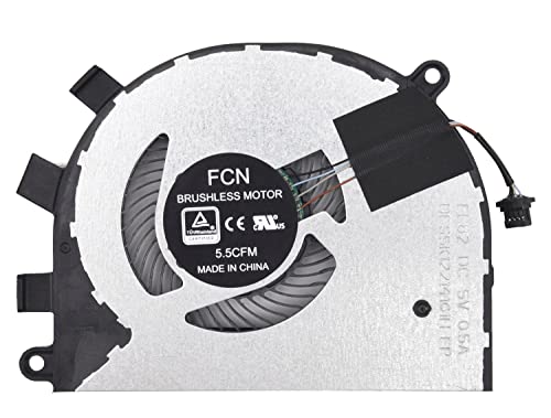 Replacement CPU Cooling Fan for Dell inspiron 15 5584 & Latitude 3400 3500 Series Laptop, New inspiron 15 5584 Laptop Fan P/N: 0T6RHW CN-0T6RHW DFS5K12214161H DC5V 0.5A