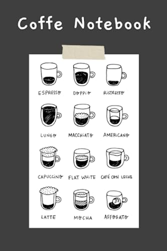 Cuaderno Café: Notebook de líneas con motivos cafeteros (Spanish Edition)