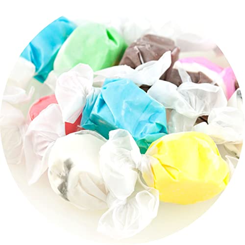 Sweet Candy Original Salt Water Taffy Assortment - Delicious Chewy Candy - Old Fashioned Saltwater Taffy Chews Individually Wrapped - Classic Nostalgic Taffy Candies - 3LB - Assorted