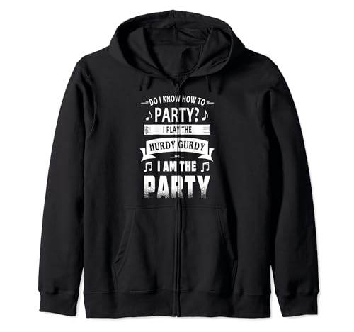 Hurdy Gurdy player party tee Zip Hoodie