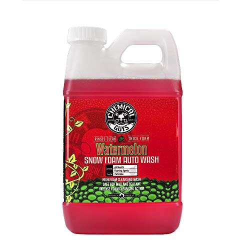 Chemical Guys CWS20864 Watermelon Snow Foam Car Wash Soap (Works with Foam Cannons, Foam Guns or Bucket Washes) For Cars, Trucks, Motorcycles, RVs & More, 64 fl oz (Half Gallon) Watermelon Scent