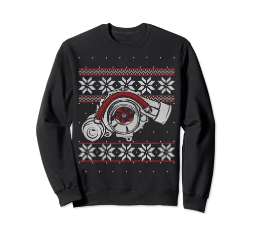 Turbo Car Mechanic Matching Ugly Christmas Racing Drifting Sweatshirt