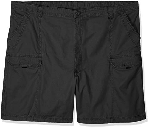 Wrangler Authentics mens Canvas Utility Hiker Cargo Shorts, Anthracite, 36 US