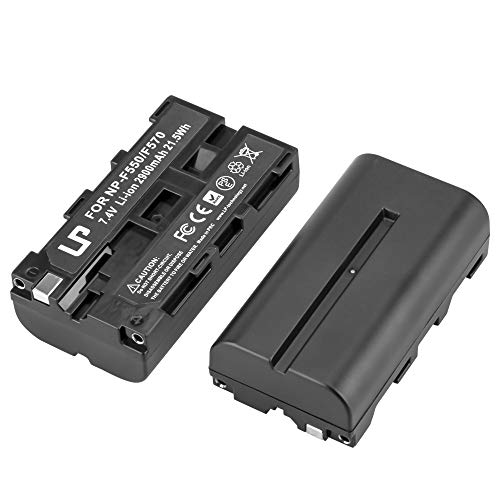 LP NP-F550 Battery Pack, 2-Pack Replacement Battery, Compatible with CCD-SC5, CCD-SC55, CD-SC65, CCD-7R910, CD-TR917, CCD-TRV120, DCR-VX2000, DCR-VX2100, DCR-VX2100E, DCR-VX2200E, HDR-FX1 & More