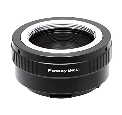 Fotasy Adjustable M42 Lens to L Mount Adapter, 42mm Screw Mount Lens S Adapter, Compatible with Panasonic S1 S1H S1R S4 S5 Leica SL SL2 TL2 TL Leica T Sigma fp fp L Mirrorless Camera