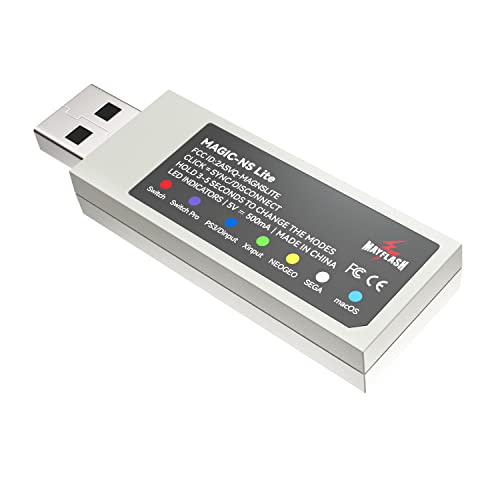 MAYFLASH Magic-NS Lite Wireless Bluetooth USB Adapter for Switch, Windows, macOS, Raspberry Pi, Compatible with Xbox Series X & S Controller, Xbox One Bluetooth Controller, PS5 Controller and More
