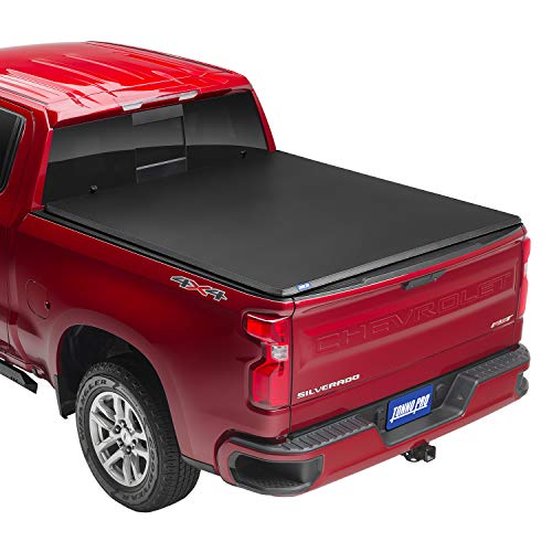 Tonno Pro Tonno Fold, Soft Folding Truck Bed Tonneau Cover | 42-105 | Fits 2007 - 2013 Chevy/GMC Silverado/Sierra 1500 5' 9' Bed (69.3') , Black
