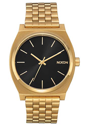 Nixon Time Teller All Gold/Black Sunray Women’s Watch (37mm. Gold/Black Sunray Face & Gold Metal Band)