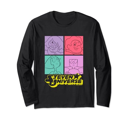 Steven Universe Four Block Gem Photos Long Sleeve T-Shirt