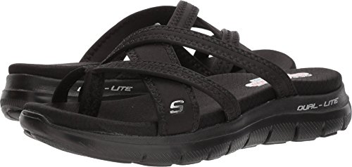 Skechers Cali Women's Flex Appeal 2.0-Start up Sport Sandal,black/black,9 M US