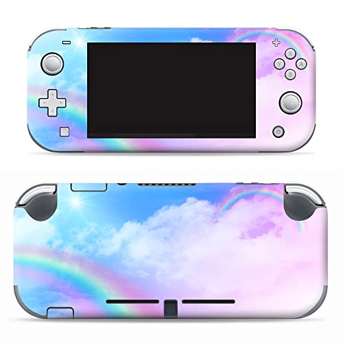 IT'S A SKIN Wrap Compatible with Nintendo Switch (R) Lite - Decals Vinyl Stickers Overlay - Rainbow Clouds Unicorns Fantasy