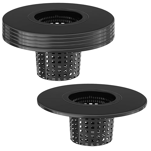 Tectsia Net Pots 6 Inch for 5 Gallon Bucket Net Pot Lids 5 Pack, 2 in 1 Wide Lip Hydroponic Bucket Lids, BPA-Free, DWC Basket Lids for 5 and 3.5 Gallon Bucket