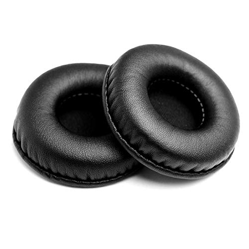 BUZHI Replacement Ear Pads PU Leather Ear Cushions Replacement for Sony/Pioneer//Motorola///RAPOO Headphone Ear Pads 90mm Black,Donut Style Design