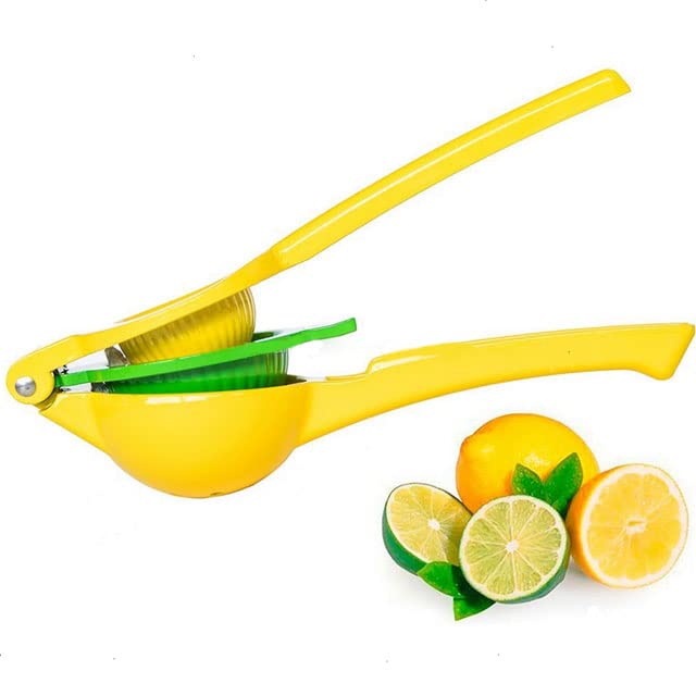 LEMON LIME SQUEEZER 2 -IN 1 HAND JUICER LEMON MANUAL CITRUS JUICER yellow A91 0