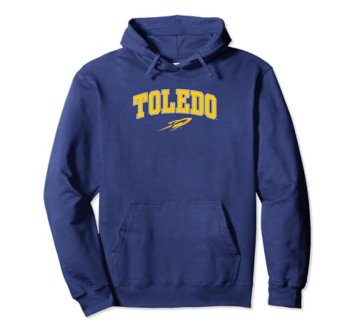 Toledo Rockets Arch Over Navy Officially Licensed Pullover Hoodie