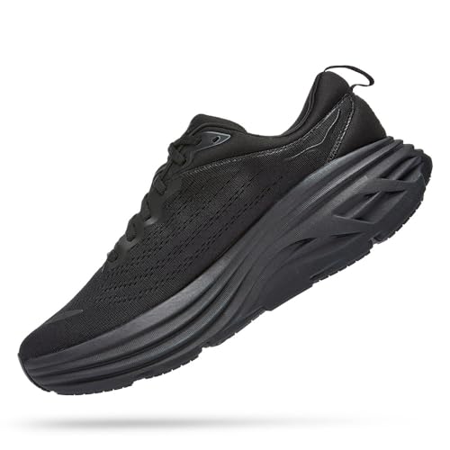 Hoka Men's Bondi 8 Sneaker, Black/Black, 10.5
