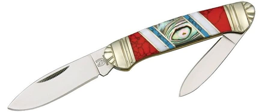 Stoorx Canoe Open Folding Pocket Knife Stainless Blade Black Pearl Handle 909 Outdoor Survival Hunting Knife by Survival Steel