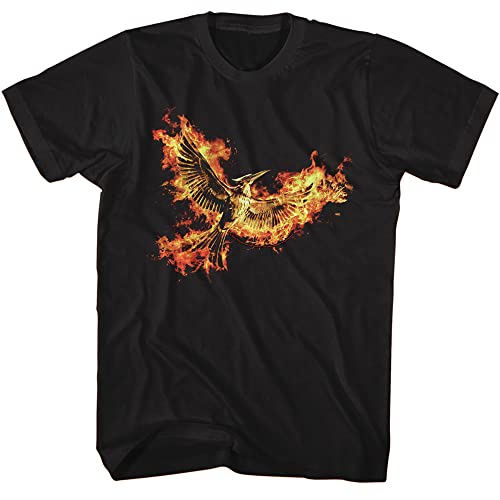 The Hunger Games T Shirt Flying Mockingjay Part 2 Adult Short Sleeve T Shirt Science Fiction Movies Graphic Tees Black