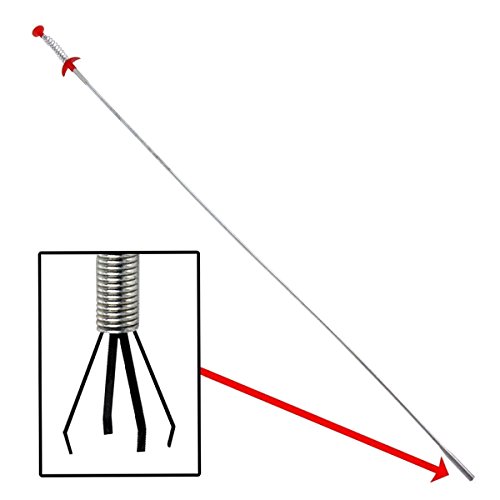 X-Long 36' Flex-Cable Pick-Up Tool 4-Finger Claw End Retriever Snake