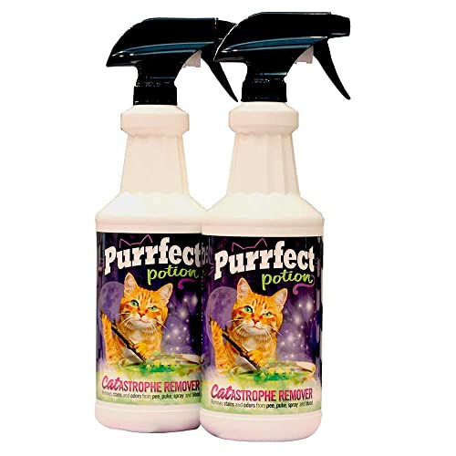 Purrfect Potion - Catastrophe Remover (Two Pack - 32oz Spray Bottles), Two Pack - 32 OZ Spray Bottle
