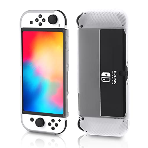 ECHZOVE Switch OLED Protective Case, Switch OLED TPU Case - Clear
