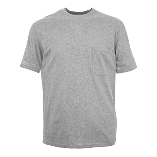 Men's UPF 30+ Dri-Balance Short Sleeve Pocket T-Shirt, Clothing for Bug and Tick Protection (as1, Alpha, l, Regular, Regular, Heather Grey)