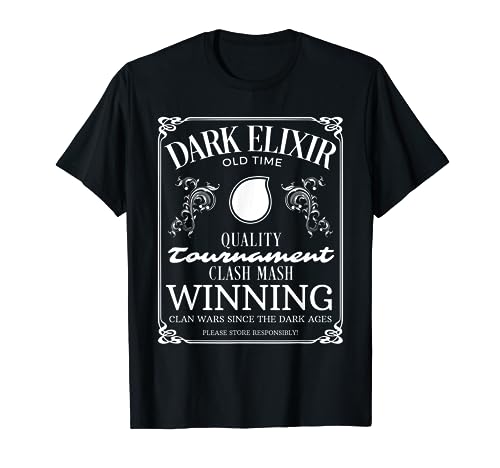 Dark Elixir Clash Mash T shirt clan wars since dark ages