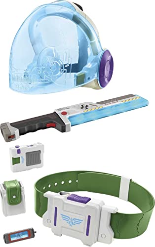 Mattel Disney Pixar Lightyear Toys, Costume and Role Play Belt, Visor and Laser Blade, Space Ranger Mission Gear