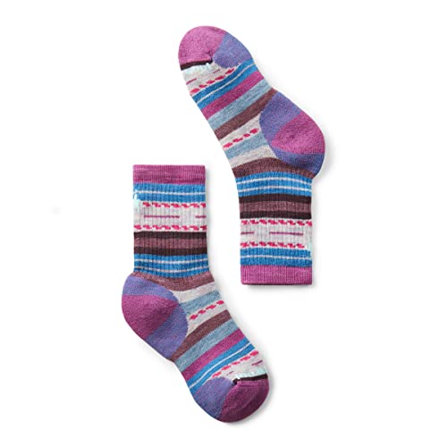 Smartwool Hike Full Cushion Margarita Crew Sock - Kids', Meadow Mauve, L