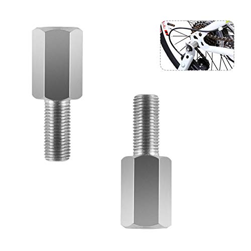 Realuzd Axle Extenders for Training Wheels - These Bike Axle Extension Bolts are Suitable for The Extension of The Rear Axle of Bicycly (No Anti-Rotation Clamps 3/8-24 TPI)