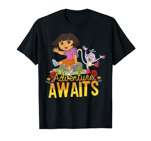 Dora the Explorer Adventure Awaits Dora and Boots Portrait T-Shirt