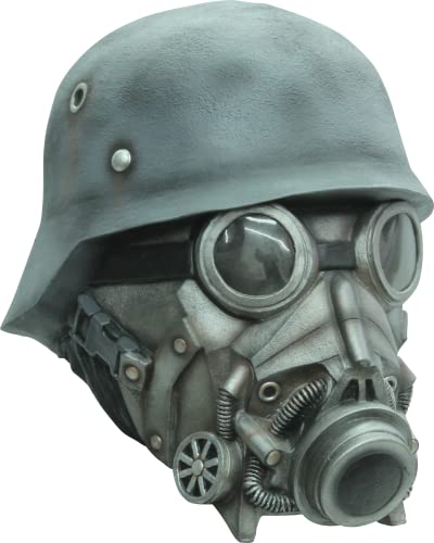 Ghoulish Productions Chemical Warfare Mask, Chemical Weapon Gas Mask. Gas Mask Survival Nuclear Mask. Gas Mask & Steampunk Line. Adult Mask One size latex mask