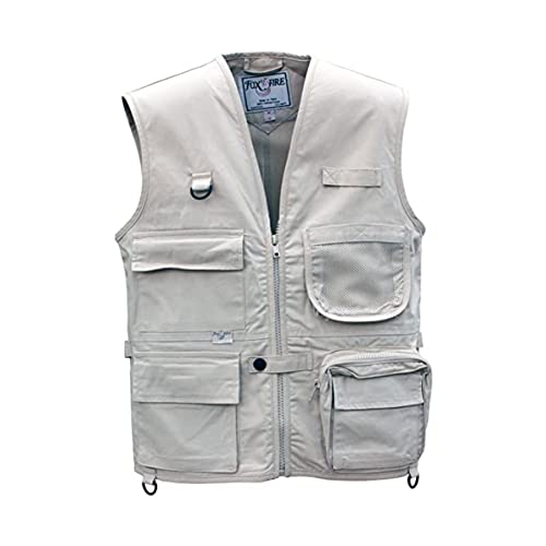 FOXFIRE for Kids Junior Adventure Vest Cotton Stone Size Large