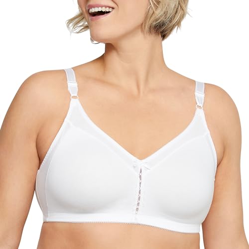 Bali Women's Double Support Cotton Stretch Wire-Free Bra, White, 38C