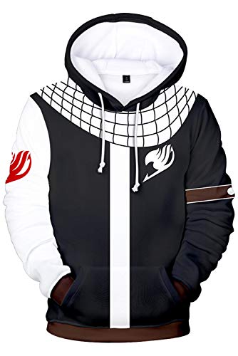 UU-Style Halloween Natsu Dragneel Hoodies Sweatshirt Cosplay Costume 3D Printed Jacket Coat Unisex Christmas Suit White
