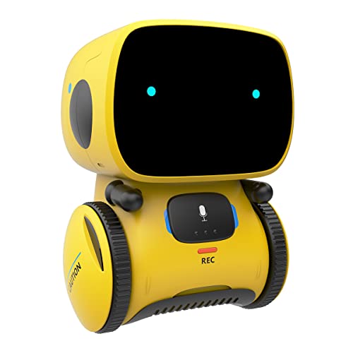 98K Robot Toy for Boys and Girls, Smart Talking Robots Intelligent Partner and Teacher with Voice Control and Touch Sensor, Singing, Dancing, Repeating, Gift Toys for Kids Age 3 and Up