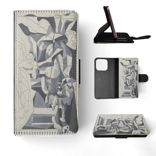 Pablo Picasso - The Charnel House Art Paint FLIP Wallet Phone CASE Cover for Apple iPhone 15 PRO